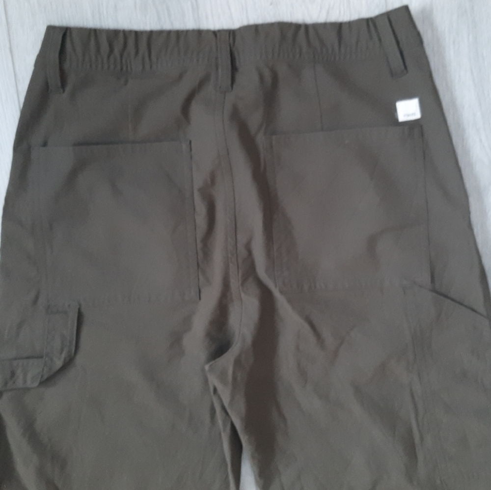 Vuori Getaway Carpenter Pants Womens Small Green High Rise Wide Leg Fit - Picture 6 of 8
